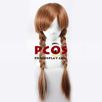 Picture of Frozen Princess Anna of Arendelle Brown and white Cosplay Wigs mp001693