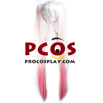 Picture of Discount  White and Pink Gradient   Vocaloid Hatsune Miku Cosplay Wigs For Sale 042M