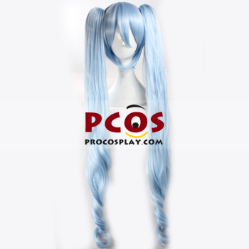 Picture of Discount Light Blue Gradient Vocaloid Hatsune Miku Cosplay Wigs For Sale 042L