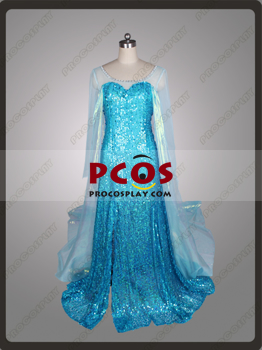 Bild von New Style Frozen Elsa Cosplay Kostüm mp001634