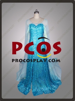 Image de Costume de Cosplay Elsa Frozen nouveau style mp001634