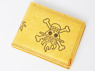 Picture of One Piece Luffy's Light Yellow Wallet with Pirate Flags Pattern 