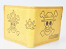 Picture of One Piece Luffy's Light Yellow Wallet with Pirate Flags Pattern 