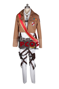 Photo de Shingeki no Kyojin Stationed Corps Commander Dot Pixis Cosplay Costume mp001166