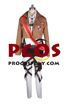 Photo de Shingeki no Kyojin Stationed Corps Commander Dot Pixis Cosplay Costume mp001166