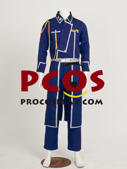 Picture of Fullmetal Alchemist Colonel Roy Mustang Simplified Cosplay Costume mp002407 