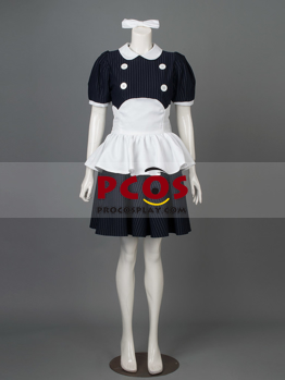 Picture of BioShock Little Sister Dark Blue Stripe Cosplay Costume mp002590