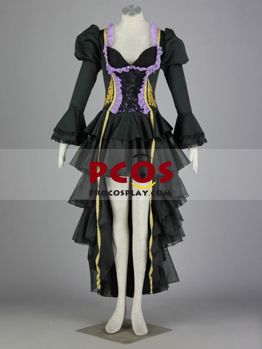 Picture of Anime Vocaloid Miku Doujin Cosplay Dress Costumes for Sale Black
