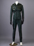 Photo de prêt à expédier vert flèche Oliver Queen Cosplay Costume mp001219