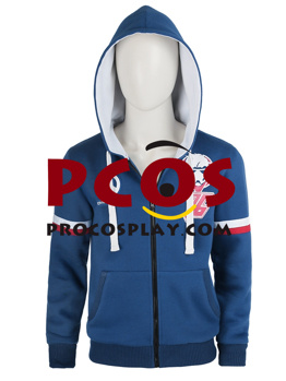 Picture of Overwatch Soldier 76 Cosplay Blue Hoodie mp003564