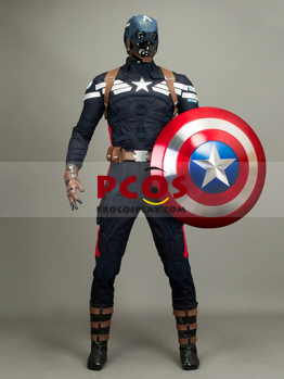 Imagen de listo para enviar Deluxe Capitán América: el soldado de invierno Steve Rogers Cosplay disfraces mp001614
