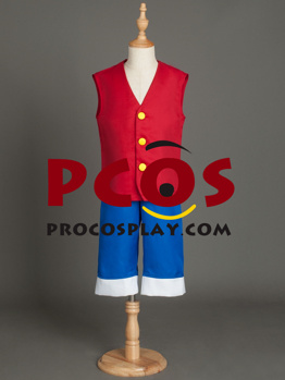 Roupa De Menino Cosplay Anime Kit Fantasia One Piece Luffy