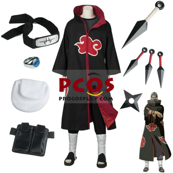 Imagen de Anime Akatsuki Organization Kakuzu Cosplay Outfit Set mp004248