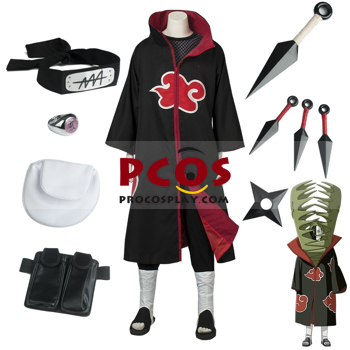 Immagine di Anime Akatsuki Organization Zetsu Coat Cosplay Outfit Set mp004249