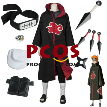 Picture of Anime Akatsuki Organization Pein Pain  Cosplay Outfit Set mp004252