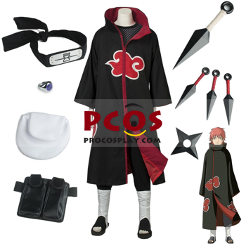 Изображение Deluxe Akatsuki Organization Sasori Cosplay Costumes Set mp004256