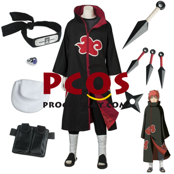 Picture of Deluxe Akatsuki Organization Sasori Cosplay Costumes Set mp004256