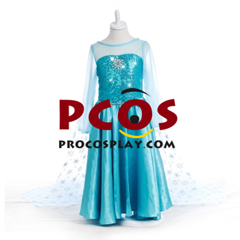 Picture of Ready to Ship Frozen Elsa Cosplay Costume For Child mp004792