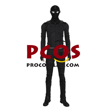 Picture of Spider-Man: Far From Home Spiderman Peter Parker Black Battle Cosplay Costume mp004549