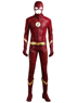 Image de The Flash Season 4 The Flash Barry Allen Leather Hood Version Cosplay Costume mp005135