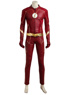 Picture of The Flash Season 4 The Flash Barry Allen Leather Hood Version Cosplay Costume mp005135