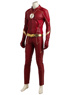 Picture of The Flash Season 4 The Flash Barry Allen Leather Hood Version Cosplay Costume mp005135