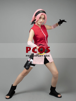 Picture of Ready to Ship Anime Shippuden Haruno Sakura Cosplay Costume For Sale mp000132