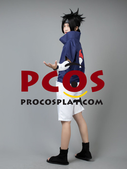 Imagen del disfraz de Cosplay de Anime Uchiha Sasuke listo para enviar a la venta mp002815-US Liquidación