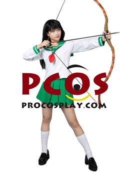 Imagen del disfraz de Cosplay de uniforme escolar Higurashi Kagome mejor listo para enviar mp001838