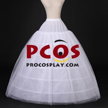 Picture of Six Steel Rings Double Yarn Long Bustle for Formal Dress mp005147