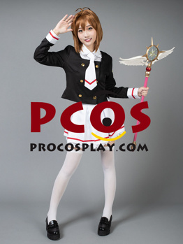 Immagine di Ready to Ship Clear Card Sakura Kinomoto Uniform Cosplay Costume mp003941