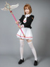 Imagen de listo para enviar tarjeta transparente Sakura Kinomoto uniforme Cosplay disfraz mp003941