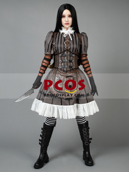 Bild des Wahnsinns kehrt zurück Alice Steamdress Cosplay Kostüme mp000304