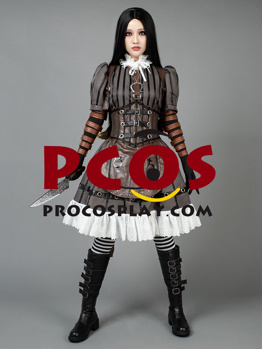 Picture of Ready to Ship Madness Returns Alice Steamdress Cosplay Costumes mp000304