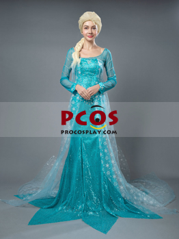 Immagine di Ready to Ship Frozen Elsa Cosplay Costume mp004791