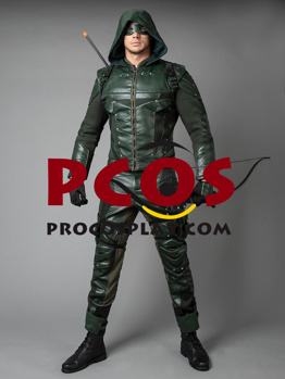 Image de Green Arrow Saison 5 Oliver Queen Cosplay Costume mp003491