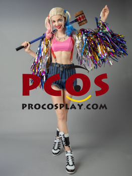 Immagine di Birds of Prey Harley Quinn Cosplay Costume mp005273