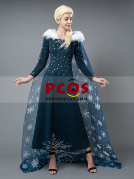 Immagine di Olaf's Frozen Adventure Elsa Cosplay Costume mp005237
