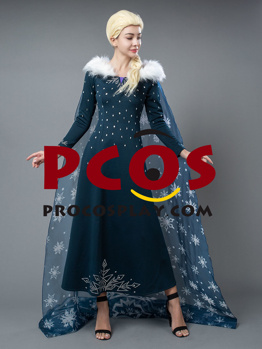 Bild von Olafs gefrorenem Abenteuer Elsa Cosplay Kostüm mp005237