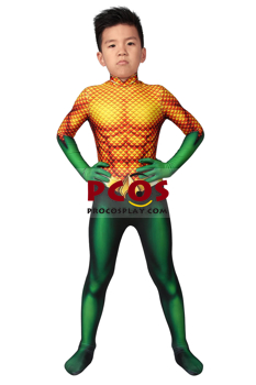 Picture of Aquaman 2018 Arthur Curry Cosplay Costume for Kids mp005479