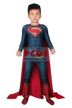 Picture of Man of Steel Clark Kent Superman Cosplay Costume For Kids mp005489