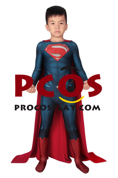 Picture of Man of Steel Clark Kent Superman Cosplay Costume For Kids mp005489