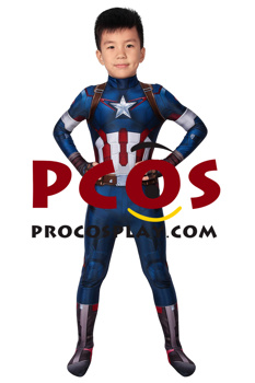 Picture of Age of Ultron Captain America Steve Rogers Cosplay Costume For Kids mp005491