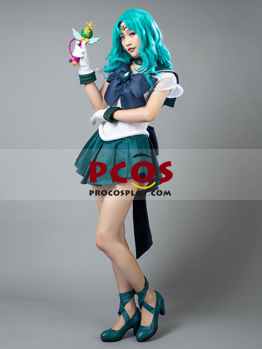 Sailor-Moon-Neptune Cosplay Costume With Gloves Sailor Suit Dress Skirt