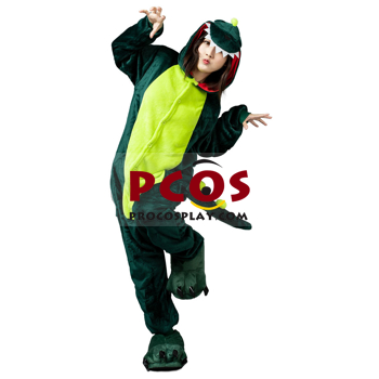 Picture of Ready to Ship Green Dinosaur Coral Fleece Pajamas and Shoes mp005569