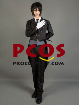 Imagen de Disfraz de Cosplay de Sebastian Michaelis Listo para enviar Black Butler mp003755