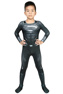 Immagine di Justice League Black Superman Clark Kent Costume Cosplay Solo per bambini mp005680