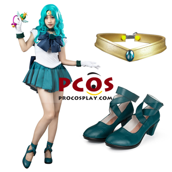 Picture of Ready to Ship Sailor Moon Sailor Neptune Kaiou Michiru Cosplay Costume Set mp000515