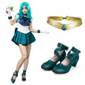 Picture of Sailor Moon Sailor Neptune Kaiou Michiru Cosplay Costume Set mp000515