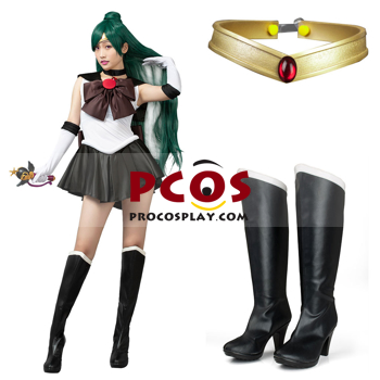 Picture of Ready to Ship Sailor Moon Sailor Pluto Meiou Setsuna Cosplay Costume Set mp000694